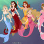 Mario girls as mermaids