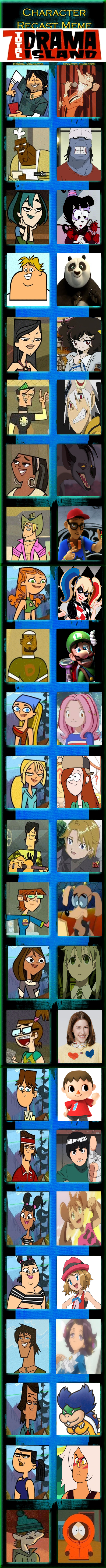 Character Recast Meme - Total Drama Island REDUX