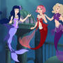 Three Little Kunoichi Mermaids