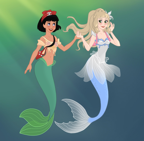 Moon x Lillie MerFolk AU