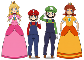 Kisekaed Mario characters