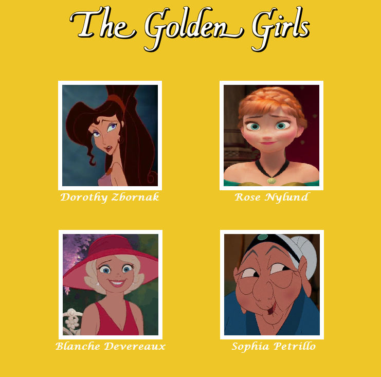 The Golden Girls Cast Meme Disney Style By Kitty Mcgeeky97 On Deviantart The Golden Girls Cast Meme Disney Style By Kitty Mcgeeky97 On Deviantart