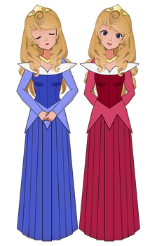 Sleeping Beauty rocks both colors