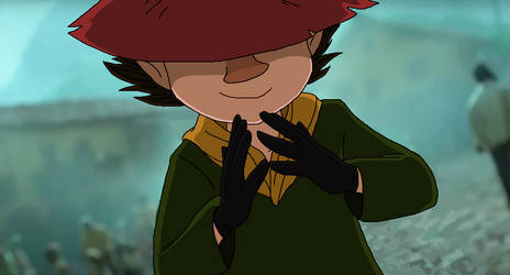 'Joxter walks in with a mischievous grin~'