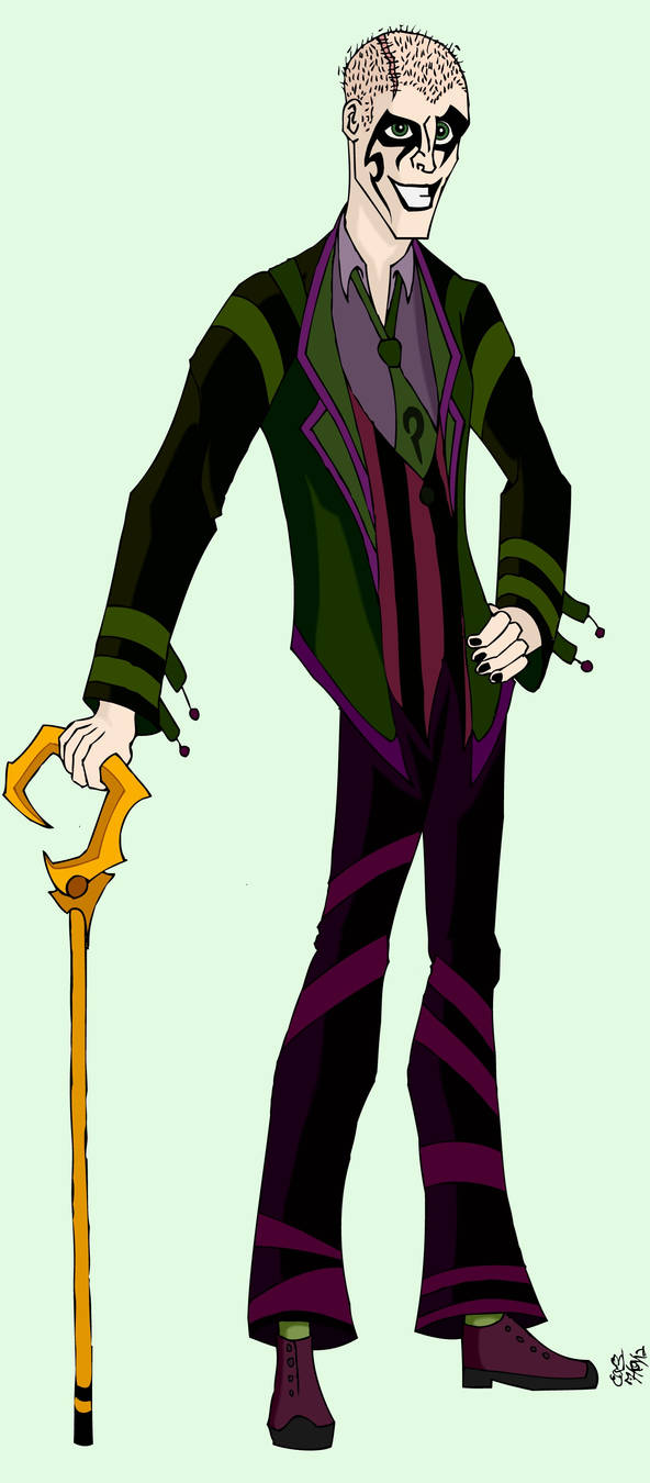 Riddlerized Riddler (Burtonized) by otusasio451 on DeviantArt