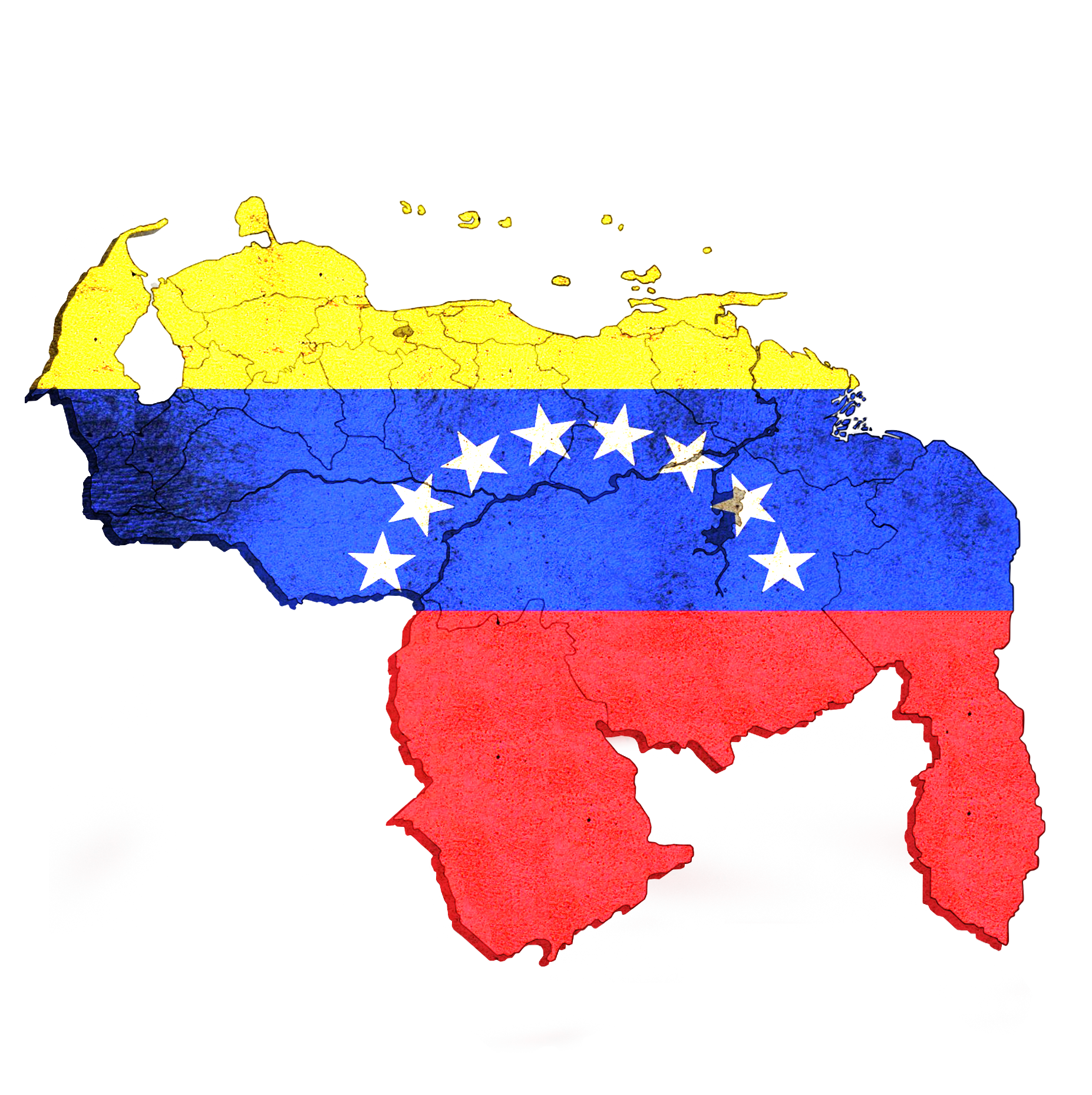 Mapa De Venezuela En Png Con La Bandera By Imagenes En Png On