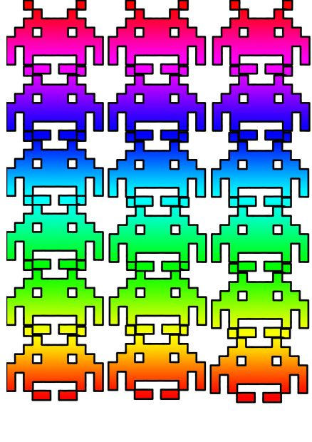 Space Invaders Negative Negative Space Invaders by freker on DeviantArt