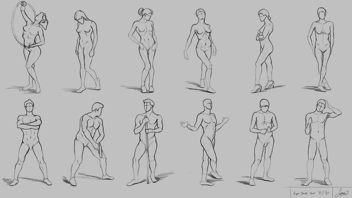 Figure Drawing No.11 (Using Andrew Loomis’s Method) Figure Drawing 11/30 (Andrew Loomis's Method)