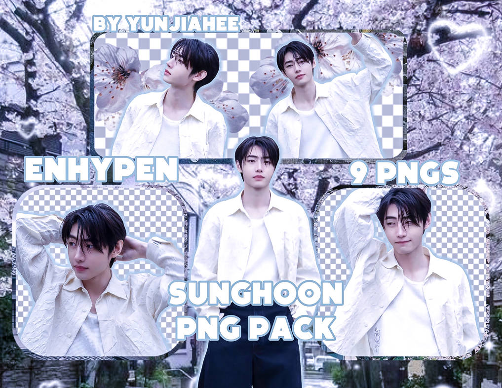 ENHYPEN- Sunghoon png pack by yunjiahee by yunjiahee on DeviantArt