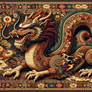 Dragon in Oriental Rug
