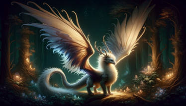 Feather, the fluffy dragon