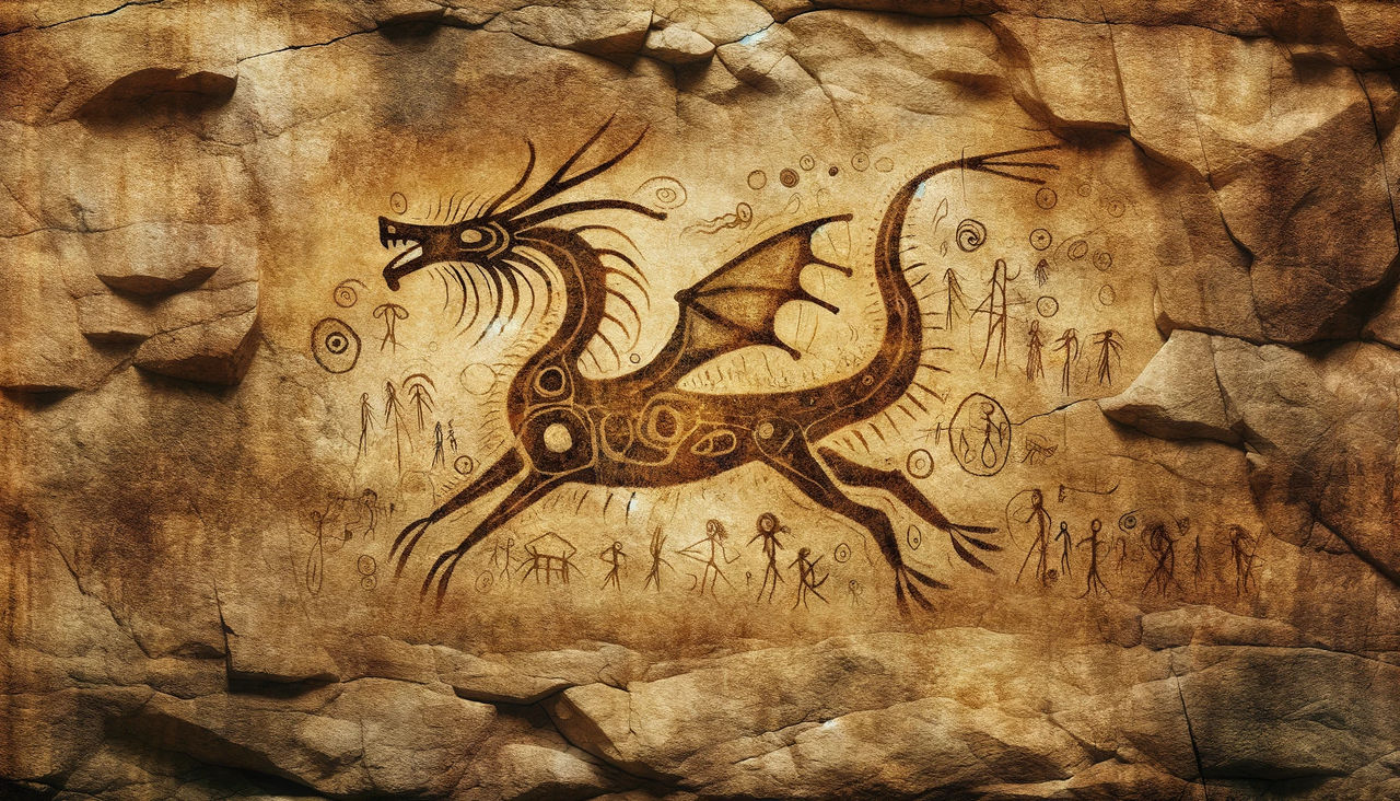 Dragon As Cave Drawing By Heartyjessman On DeviantArt dragon-as-cave-drawing-by-heartyjessman-on-deviantart