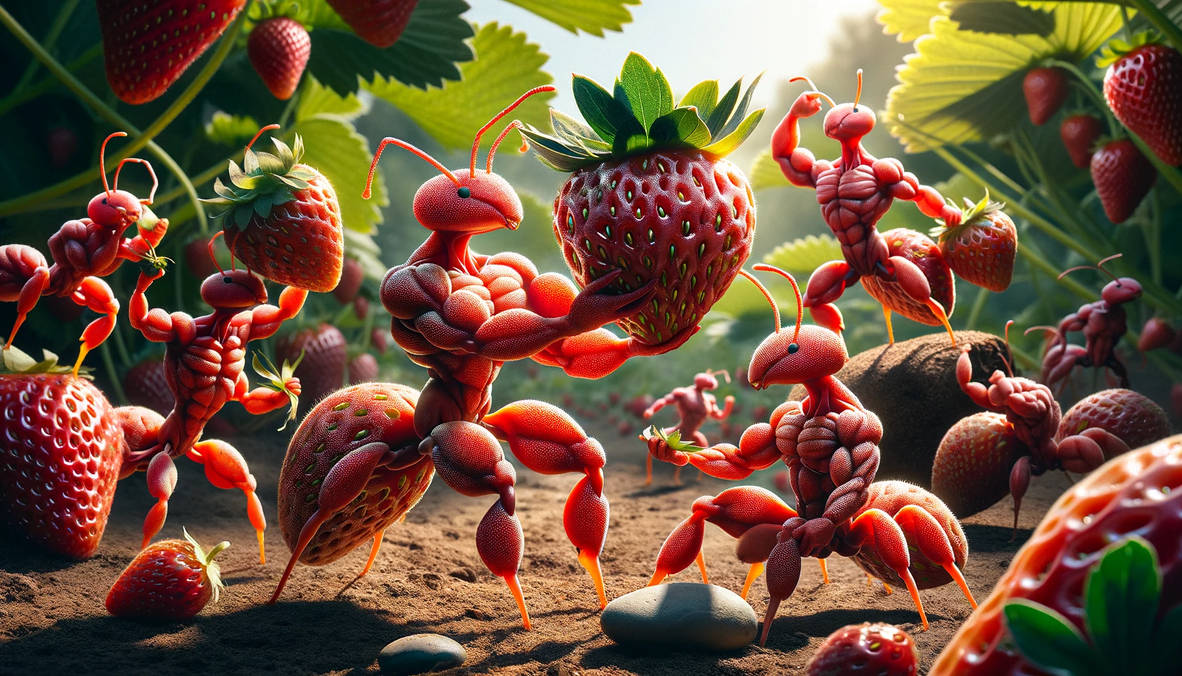 Buff Strawberry Strawberry Buff Ants by heartyjessman on DeviantArt