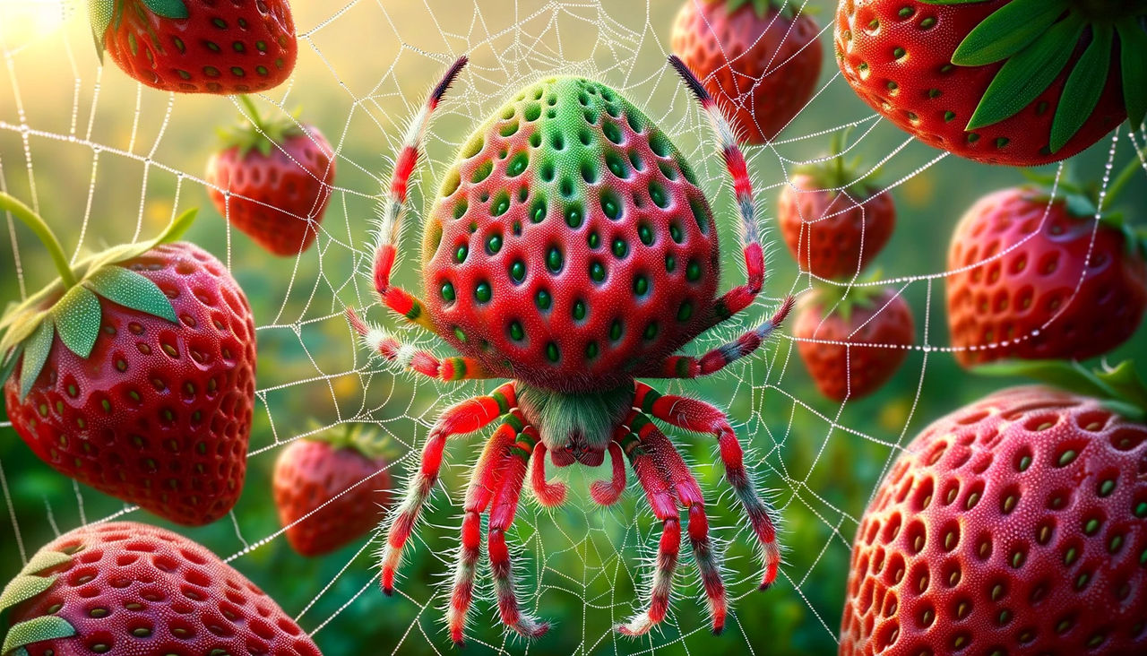Spider Rasberry Strawberry Spider by heartyjessman on DeviantArt