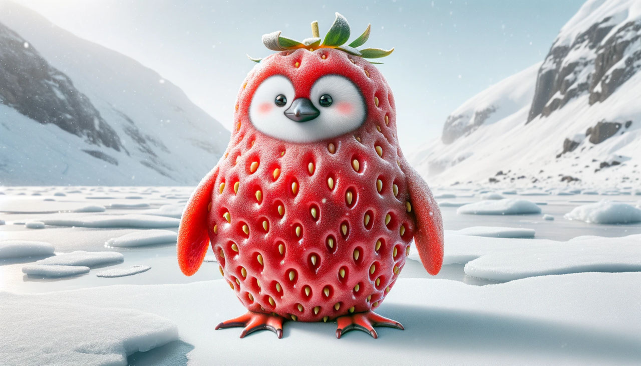 Strawberry Penguin by heartyjessman on DeviantArt