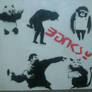 Poster based on Banksy