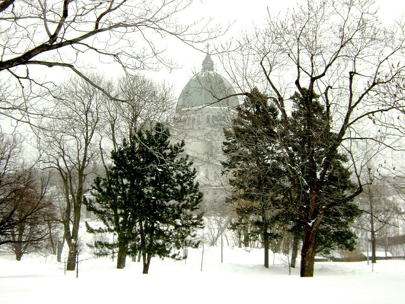 Oratoire Saint-Joseph du Mont-Royal en hiver