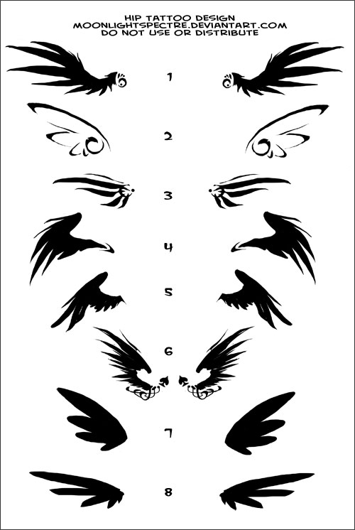 Little Wings Hip Tattoo by MoonLightSpectre on DeviantArt Little Wings Hip Tattoo by MoonLightSpectre on DeviantArt