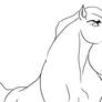 Horse Lineart