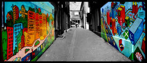 Alley of colour