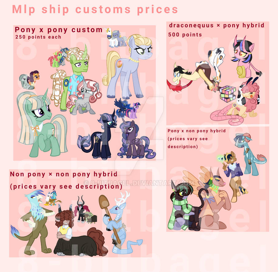 Mlp Split Custom Mlp customs| closed by 8-bitbagel on DeviantArt