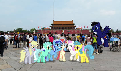 Ponies at Tianmen Square by TheDoubleDeuced