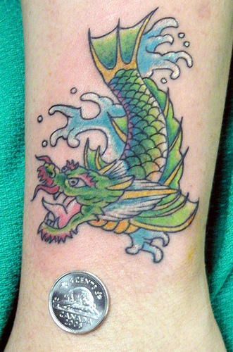 Dragon Fish Tattoo by Buzz