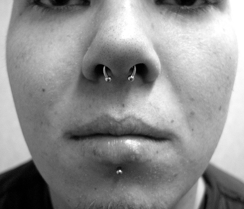 Septum 2 Body Piercing by Sara