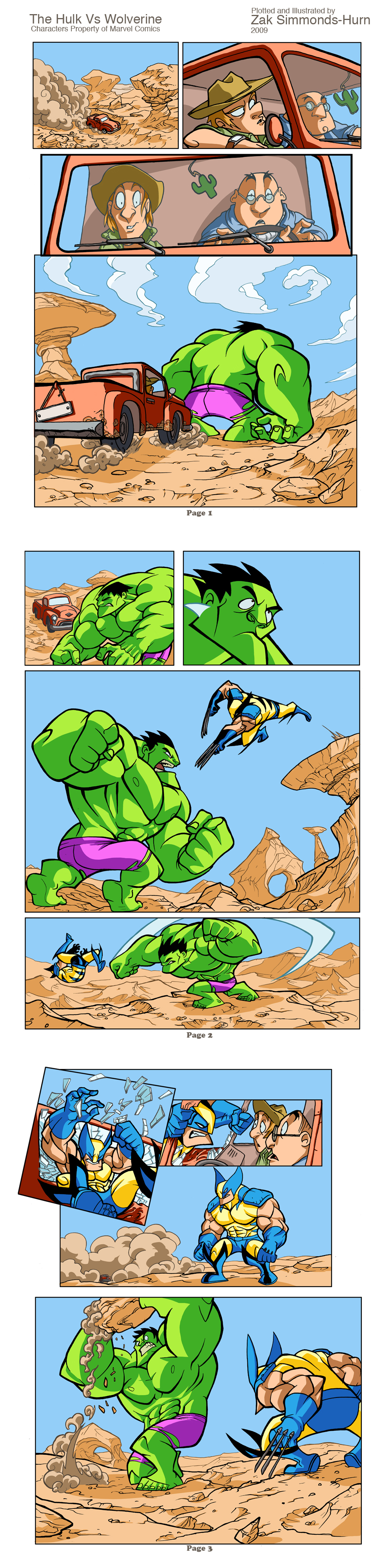 The Hulk vs Wolverine