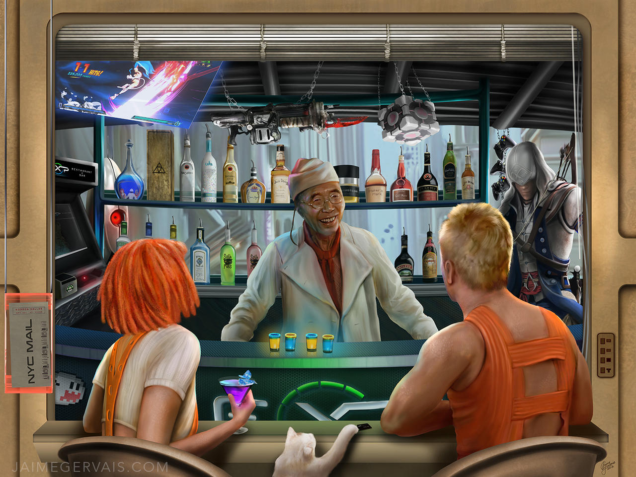 Exp Restaurant and Bar meets the Fifth Element