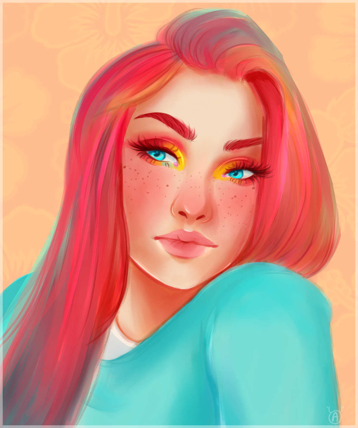 Girl With the Rainbow Hair by Antlurz on DeviantArt Girl With the Rainbow Hair by Antlurz on DeviantArt