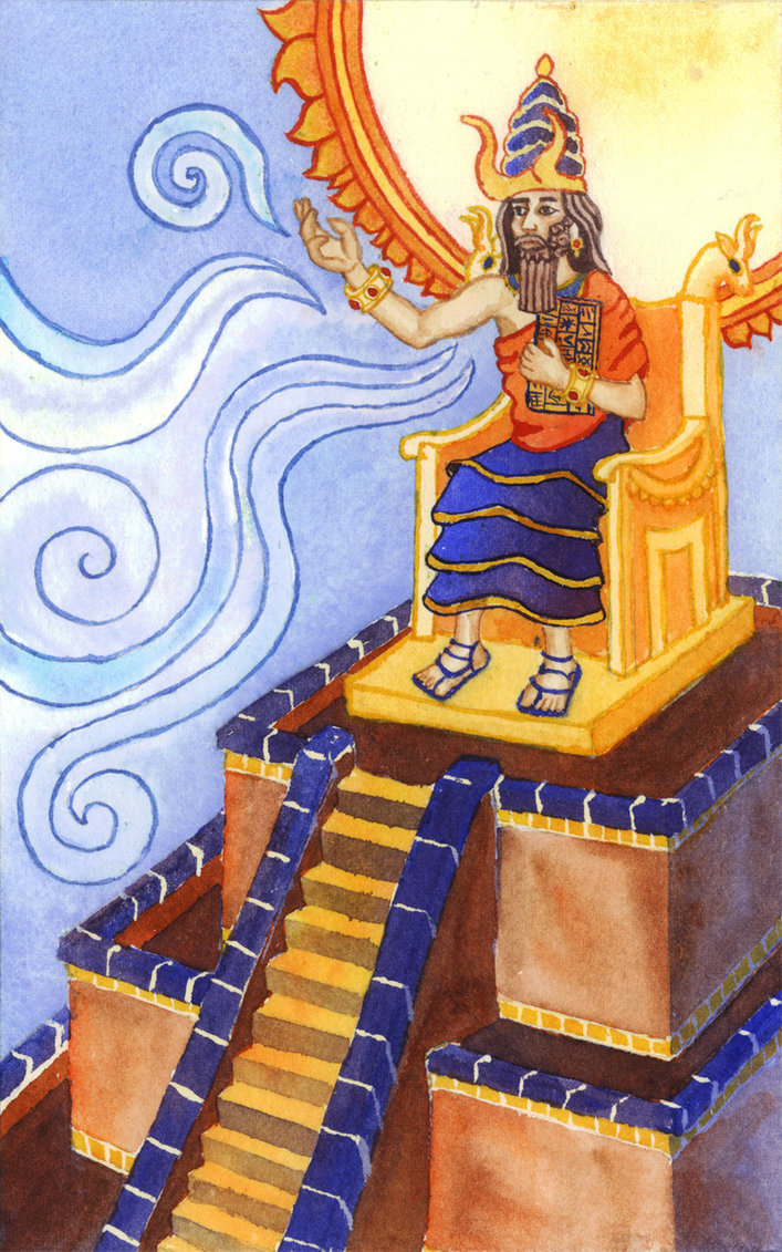 Enlil Enthroned by BasilBlake on DeviantArt