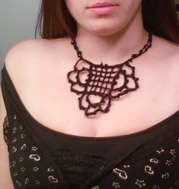 Crocheted necklace