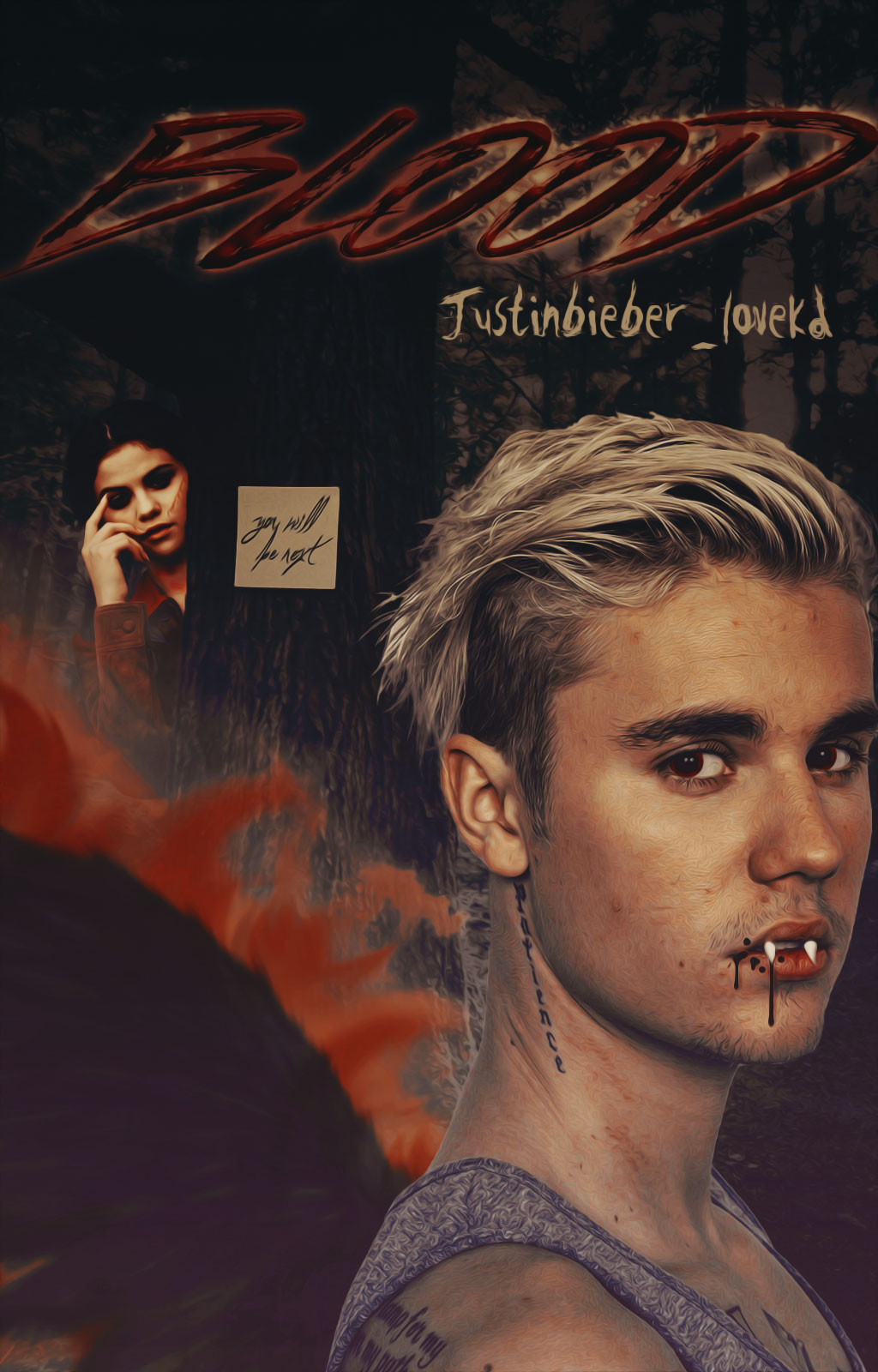 Blood||Wattpad Cover||