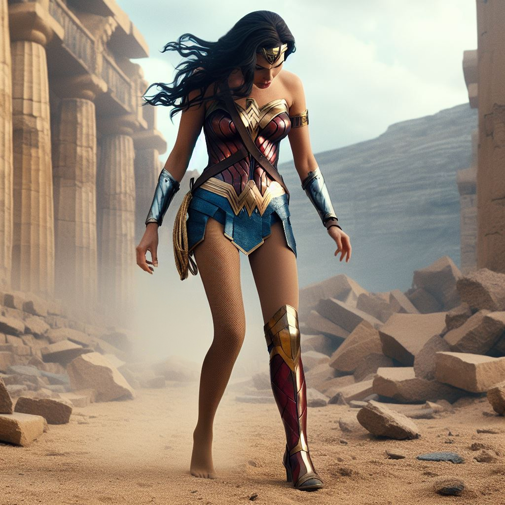 Wonder Woman Gal Gadot Loses Her Boot by Orion1000 on DeviantArt