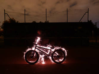 bmx light painting