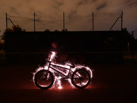 bmx light painting