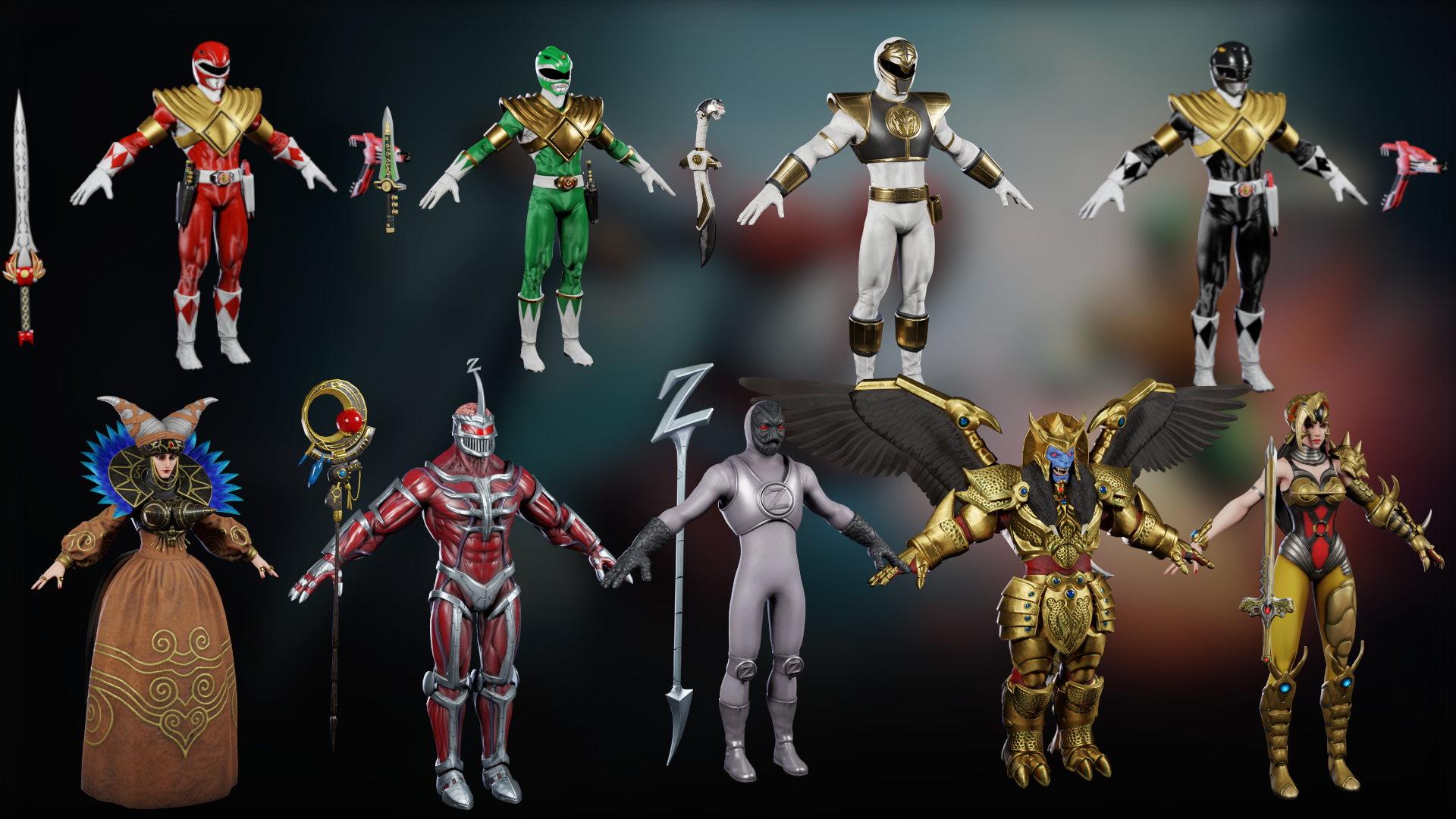 Power Rangers Battle for the Grid for Blender by AD-8 on DeviantArt