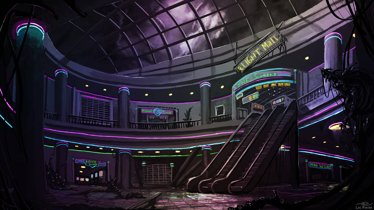 Shopping Mall - Commission by laspinter on DeviantArt