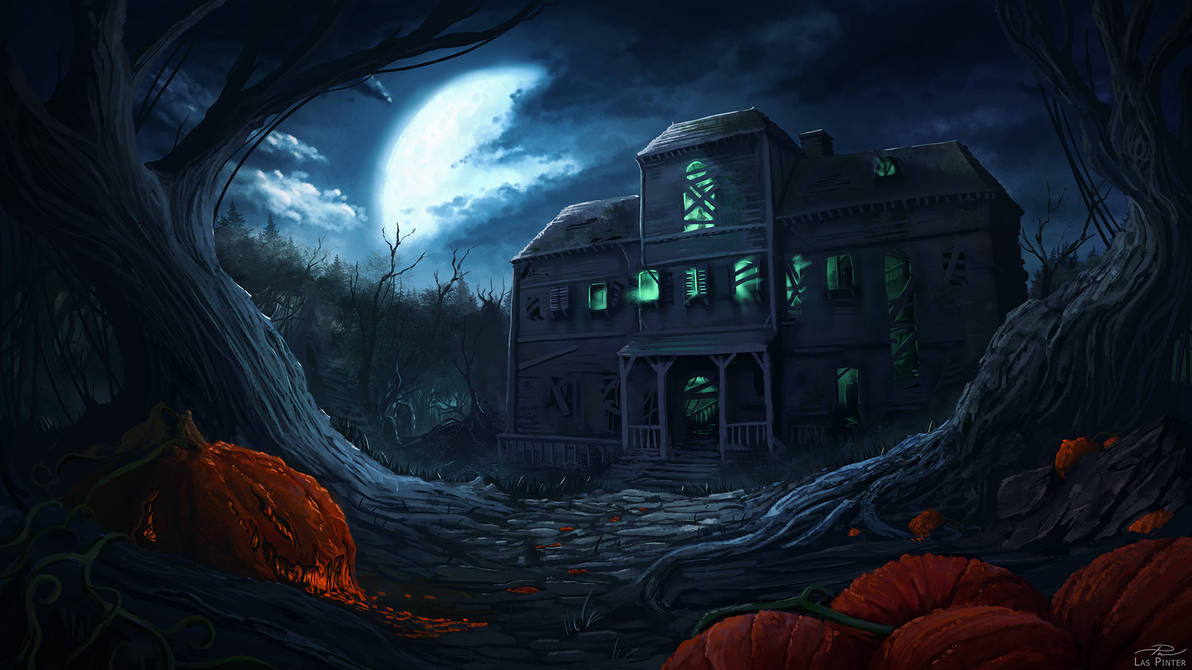 Haunted House - Commission by laspinter on DeviantArt