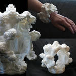 Mandelbulb Bracelet #1 -3D printed fractal jewelry by MANDELWERK