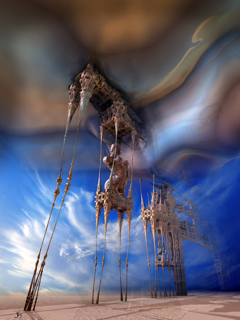 Temptation of the Fractalic Mystical Daliphants by MANDELWERK