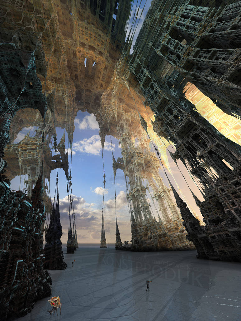 Basilica of Holographic Projections by MANDELWERK