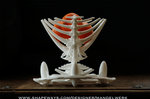 Fractal Thorax Fruit Bowl - 3D Print by MANDELWERK