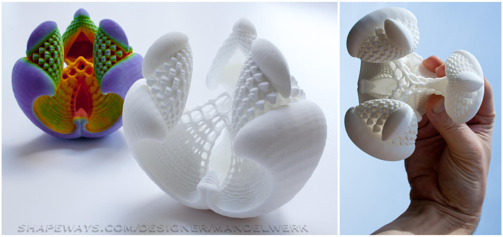 3D printed Fractal - Libidinis Hexagonis Albidus