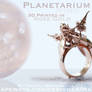 3D Printed - PLANETARIUM Ring - Rose Gold Plated