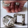 Menger Matrix Rings - Sterling Silver