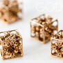 Gods Dice - 3D printed Bronze Jewelry under $50
