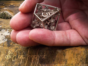 Dice of Hydra D10 - 3D printed in STEEL