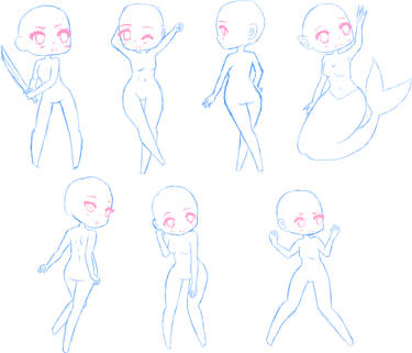 free use chibi poses